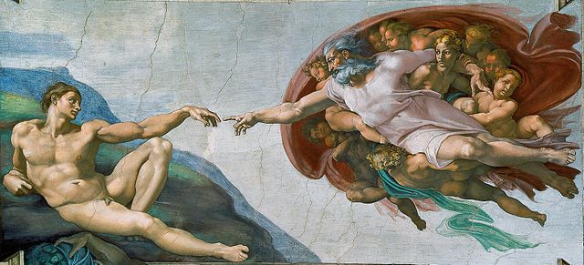 Creation of Man, Sistine Chapel ceiling, Michelangelo, 1508-12